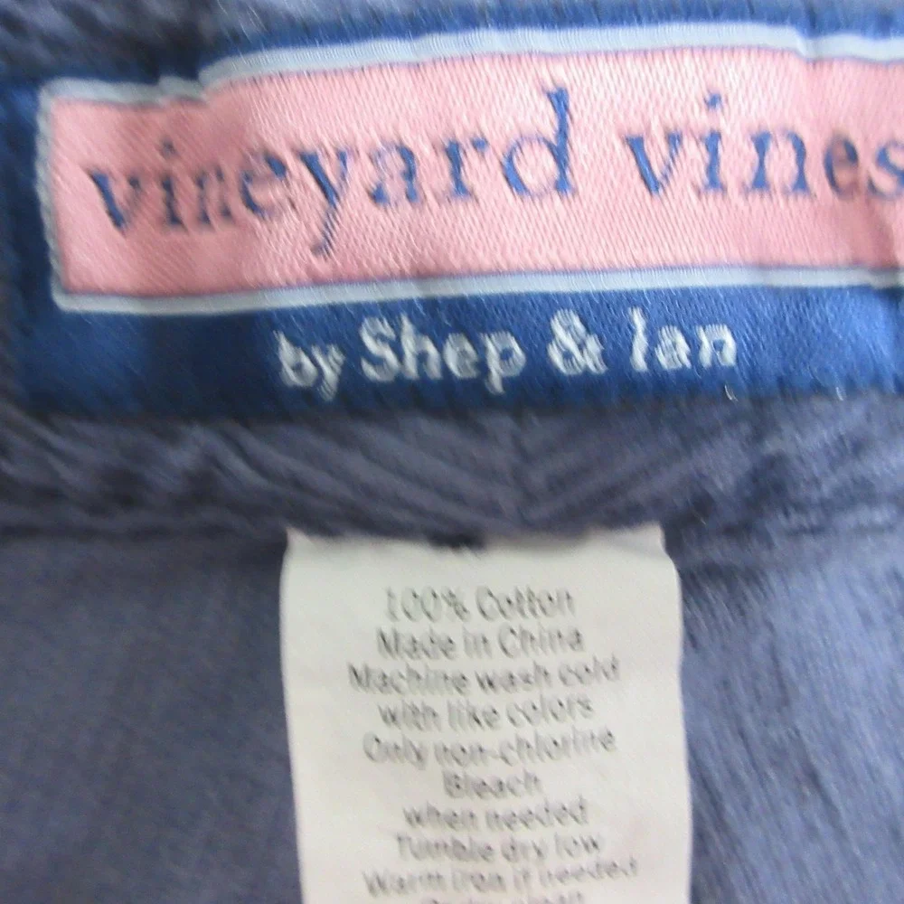Vineyard Vines Pants Mens 32x30 Blue Corduroy Five Pocket Straight Chino Casual
